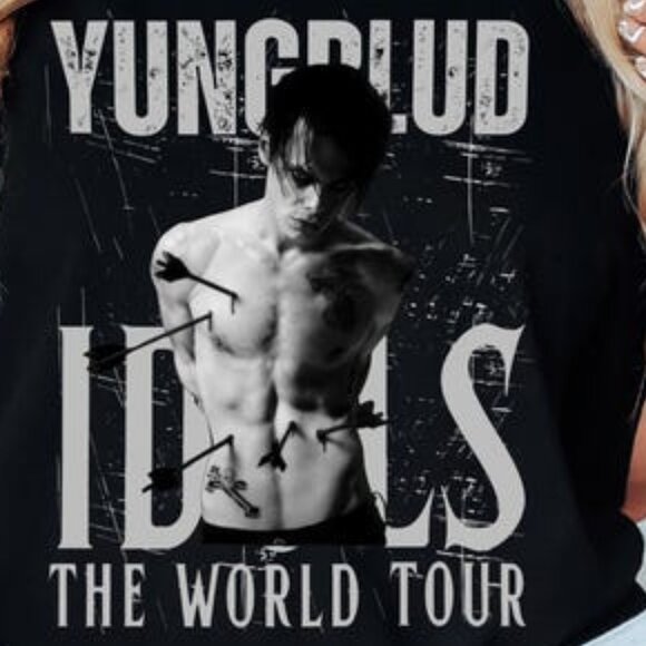 YUNGBLUD - Idols The World Tour T-shirt, Retro Concert Band Shirt 166 - Picture 2 of 6